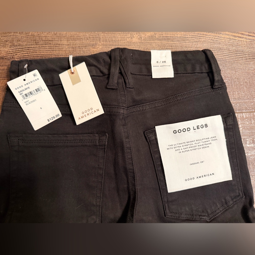 Good American Jet Black Jeans - Picture 3 of 3